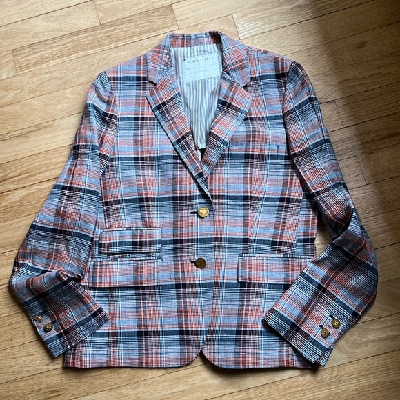Black Fleece by Thom Browne plaid jacket like new condition